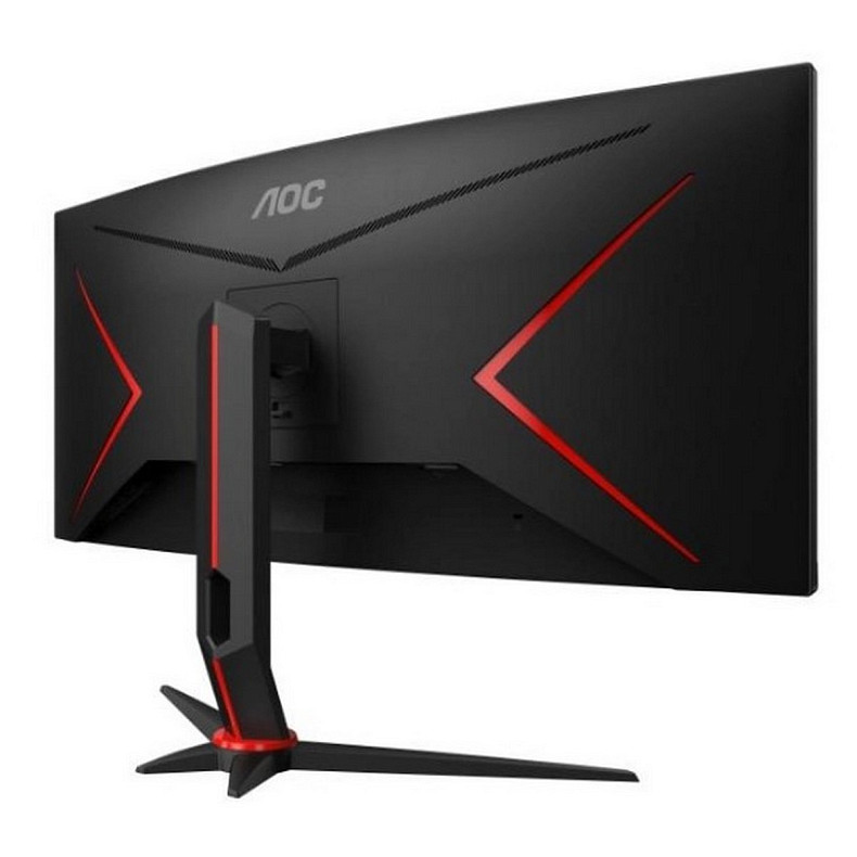 Монiтор AOC 34" CU34G2XP/BK 21:9 VA Curved WQHD 180Hz HDMI DP USB Height Black/Red