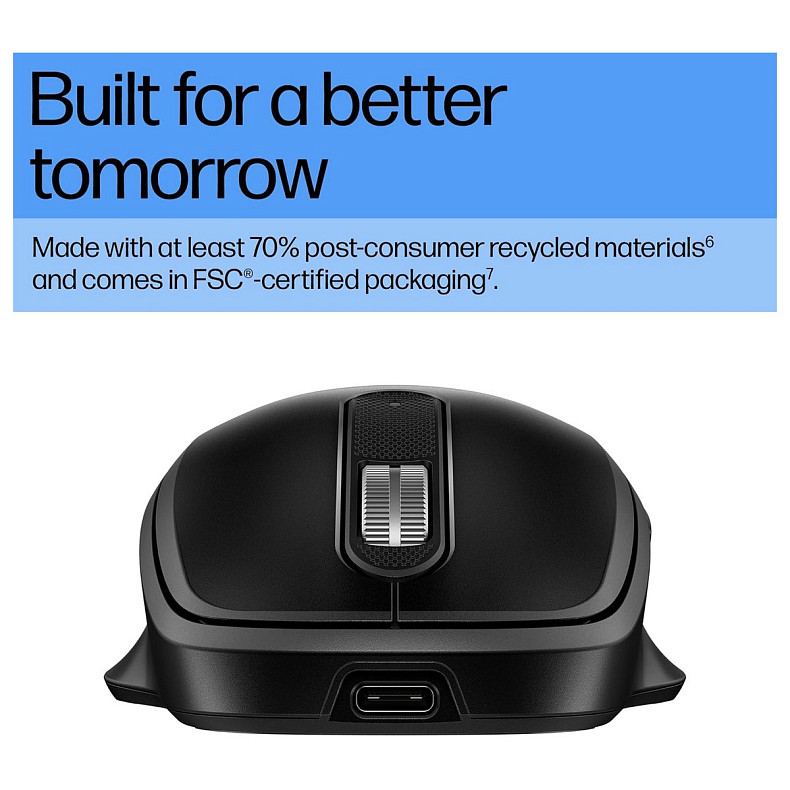 Миша HP 510 Ultra-Fast Rechargeable, WL, чорний