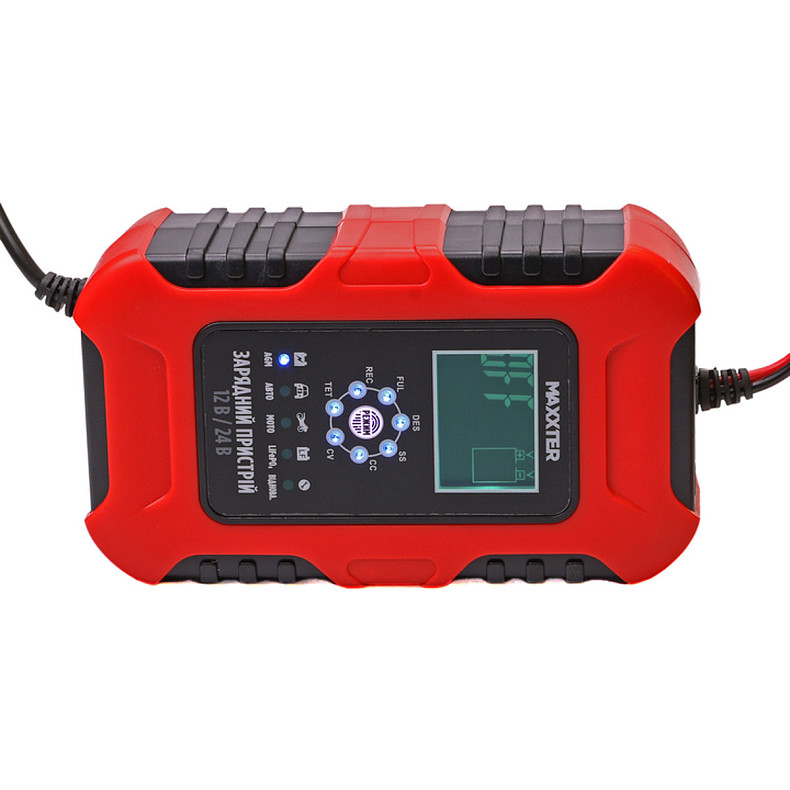 Зарядний пристрій для АКБ Maxxter 12-24В, 10А (MX-CHR-1224V10A)