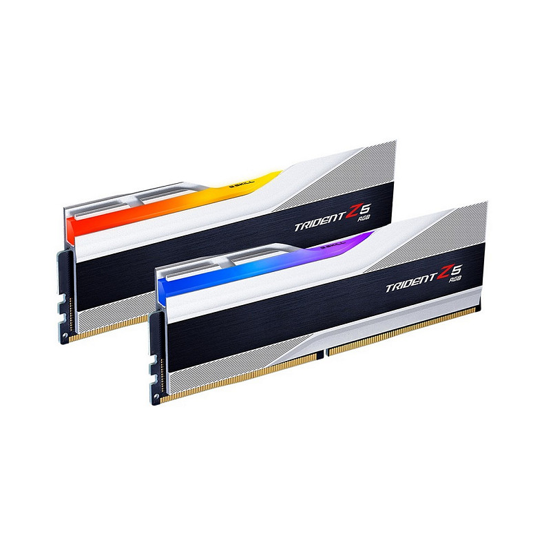 ОЗП G.Skill 2x32GB DDR5 6400 MHz Trident Z5 RGB Silver (F5-6400J3239G32GX2-TZ5RS)