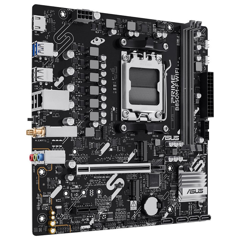 Материнcька плата ASUS PRIME B850M-F WIFI sAM5 B850 2xDDR5 M.2 HDMI Wi-Fi BT mATX