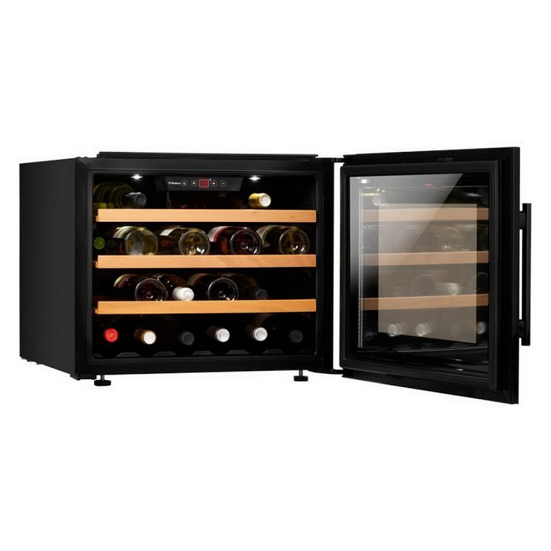 Холодильник Hansa вбудований для вина, 45.5x59х60.8, холод.відд.-63л, зон - 1, бут-28, ST, диспл вну