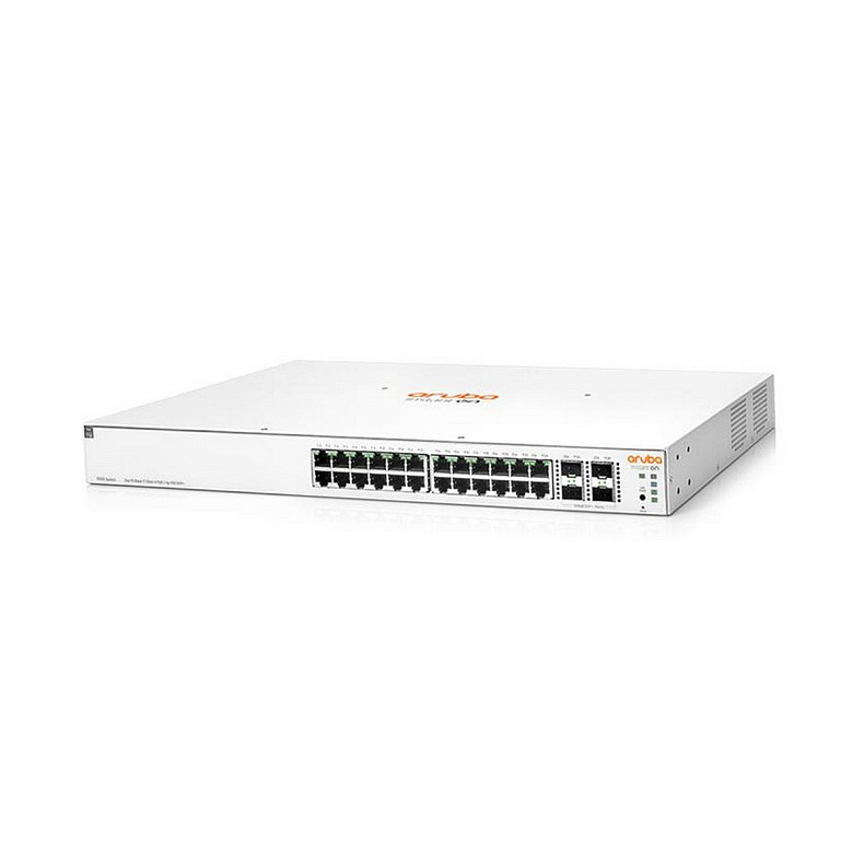 Коммутатор HPE Aruba Instant On 1930, Class4 PoE 4SFP/SFP+ 370W Switch, 24xGE, 4xGE SFP ports, LT War