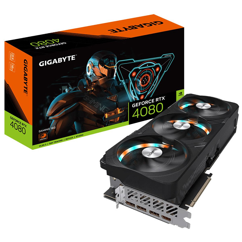 Відеокарта Gigabyte GeForce RTX 4080 16GB GDDR6X Gaming (GV-N4080GAMING-16GD)