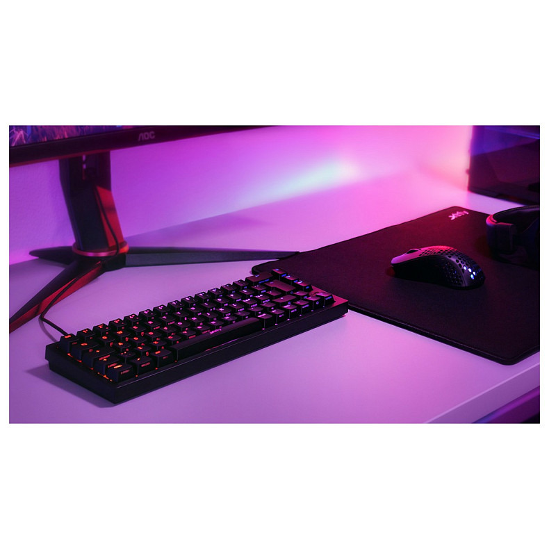 Клавіатура Xtrfy K5 68 keys Kailh Red Hot-swap RGB Black (K5-RGB-CPT-BLACK-R-UKR)