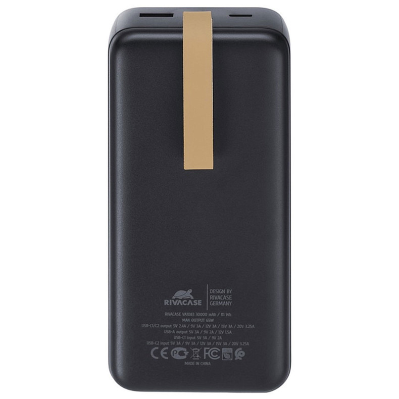 Универсальная мобильная батарея RIVACASE 30000 mA VA1083 (Black)