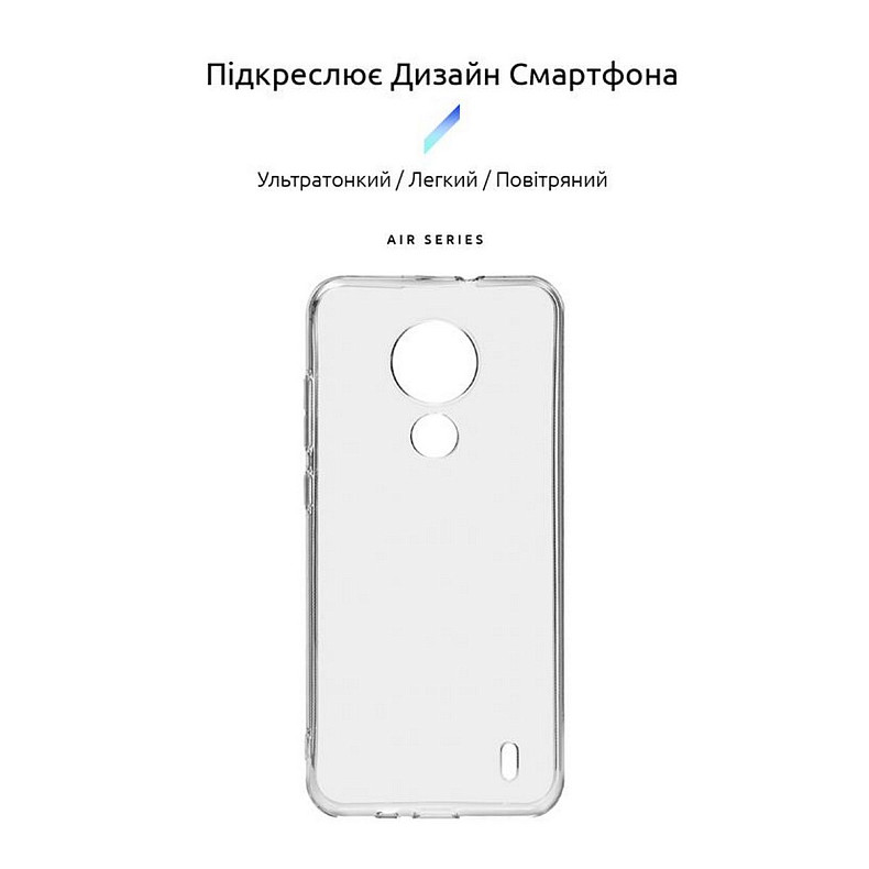 Чохол-накладка Armorstandart Air для Nokia C21 Transparent (ARM70427)