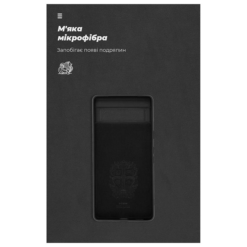 Чохол-накладка Armorstandart Icon для Google Pixel 7a Black (ARM70910)