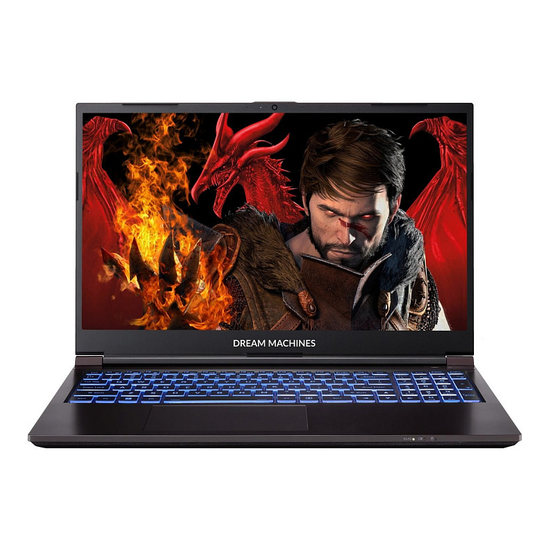 Ноутбук Dream Machines RG2050-15 15.6FHD IPS, Intel i7-13620H, 32GB, F1TB, NVD2050-4, DOS, черный