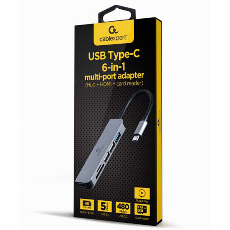 Док станція Cablexpert A-CM-COMBO6-02