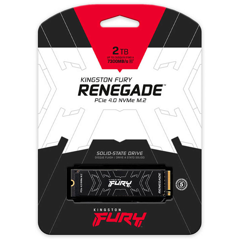 SSD диск Kingston Fury Renegade 2.0TB M.2 2280 PCIe 4.0 x4 NVMe 3D TLC (SFYRD/2000G)