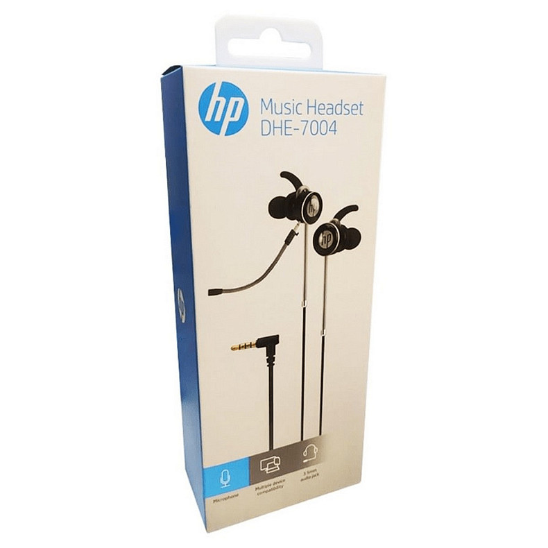 Навушники з мікрофоном HP DHE-7004 (ігрова мобільна гарнітура) Black