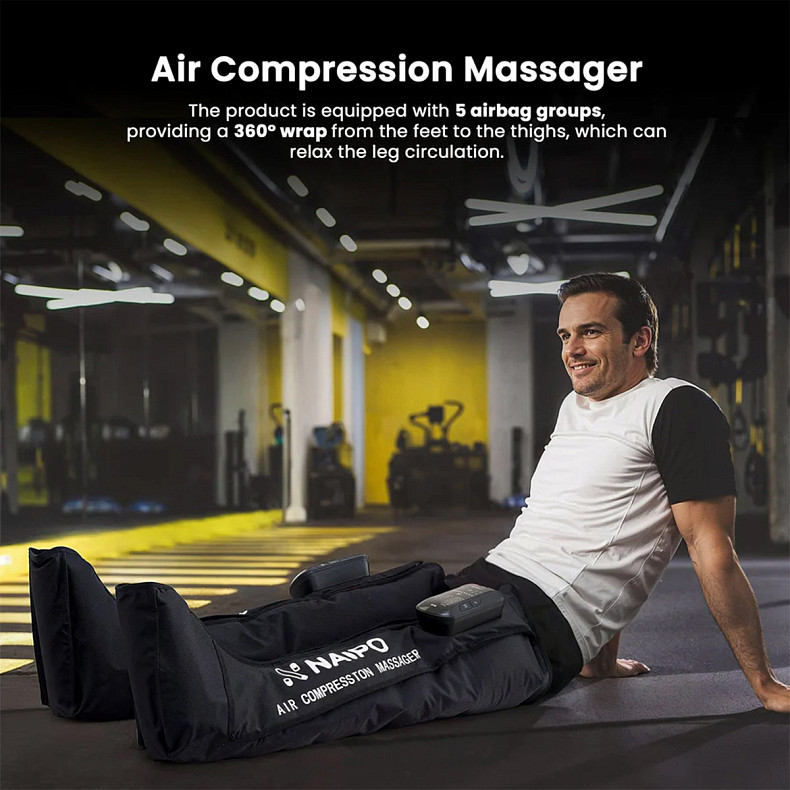 Повітряно-компресійний масажер Naipo (MGF-301)