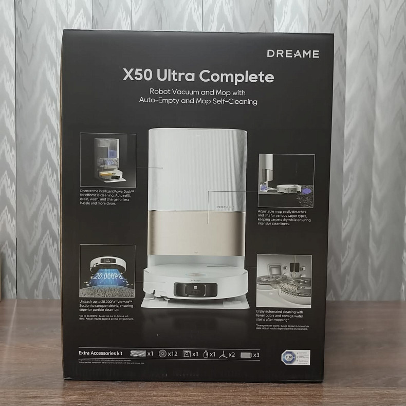 Робот-пилосос миючий Dreame X50 Ultra Complete White - Уцінка