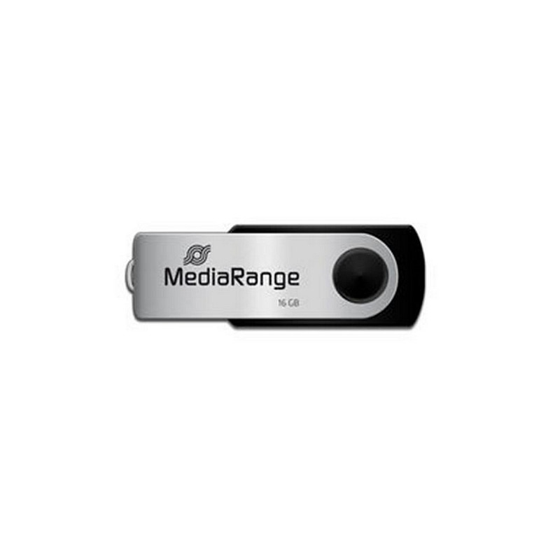 Флеш-накопитель USB 2.0 16GB Type-C MediaRange Black/Silver (MR910)