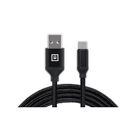 Кабель REAL-EL Premium Fabric USB-USB Type C 2m, Black (EL123500047)