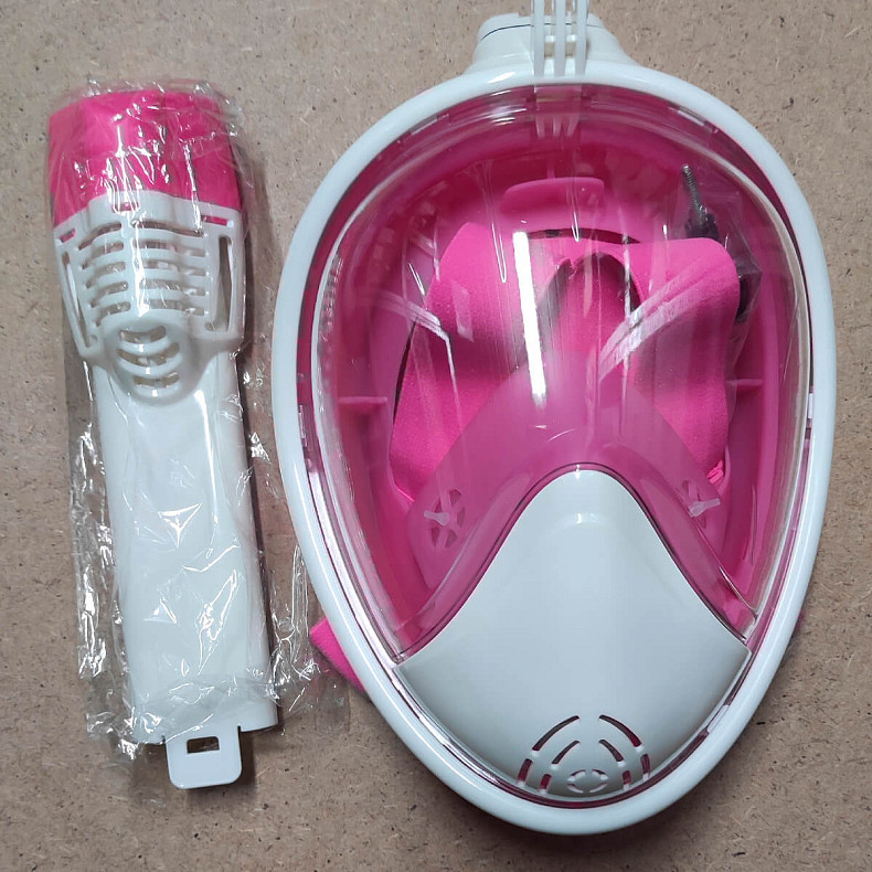 Маска для подводного плавания JUST Breath Pro Diving Mask L/XL Pink (JBRP-LXL-PN)- Уцененный товар