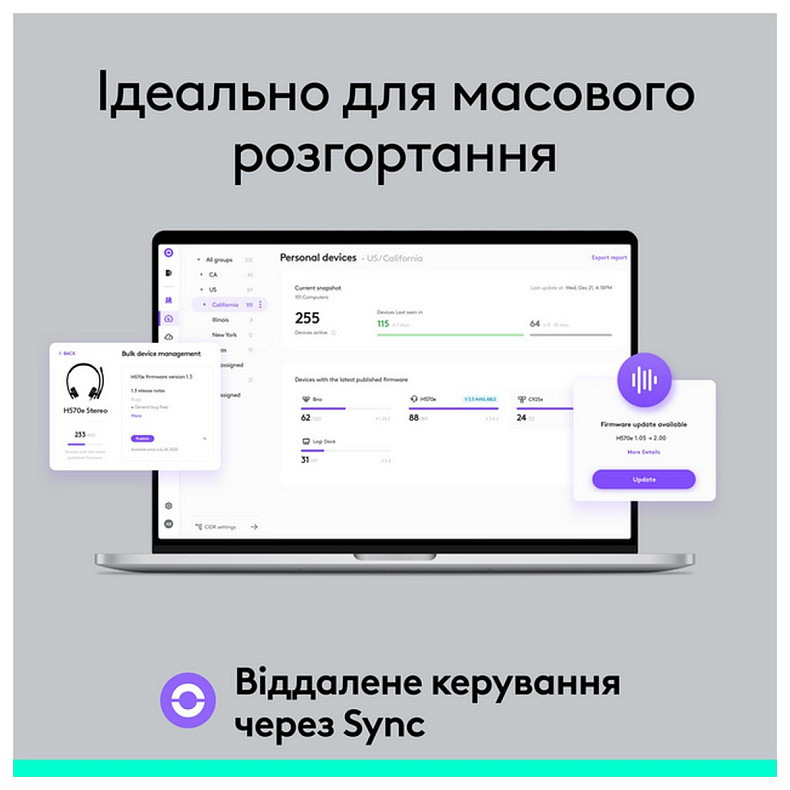 Навушники Logitech H570e Teams Stereo USB-C (981-001431)