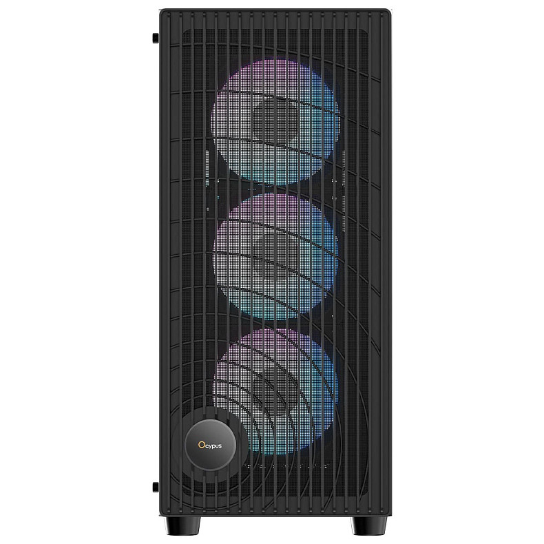 Корпус Ocypus GAMMA C70 W/O PSU, BK ARGB ATX (GAMMA-C70-BKG400XX-GL)