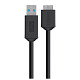 Кабель Belkin USB 3.0 - MicroUSB 3.0 (5Gbps) 0.9 м Black (F3U166bt03-BLK)