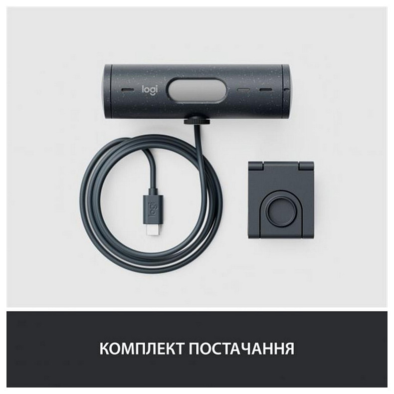 Веб-камера Logitech Brio 500 Graphite (960-001422)