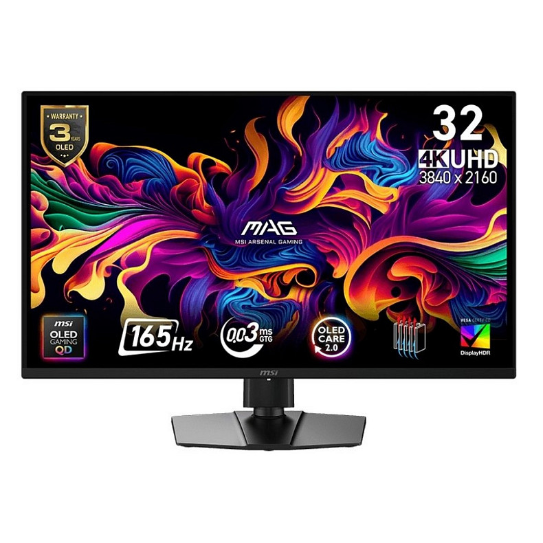 Монітор MSI 31.5" MAG 322UP-E16 2xHDMI, DP, USB-C, Audio, QD-OLED, 3840x2160, 165Hz, 0.03ms, sRGB 13