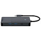 USB-C хаб RAPOO UCM-2004, 8 в 1, черный