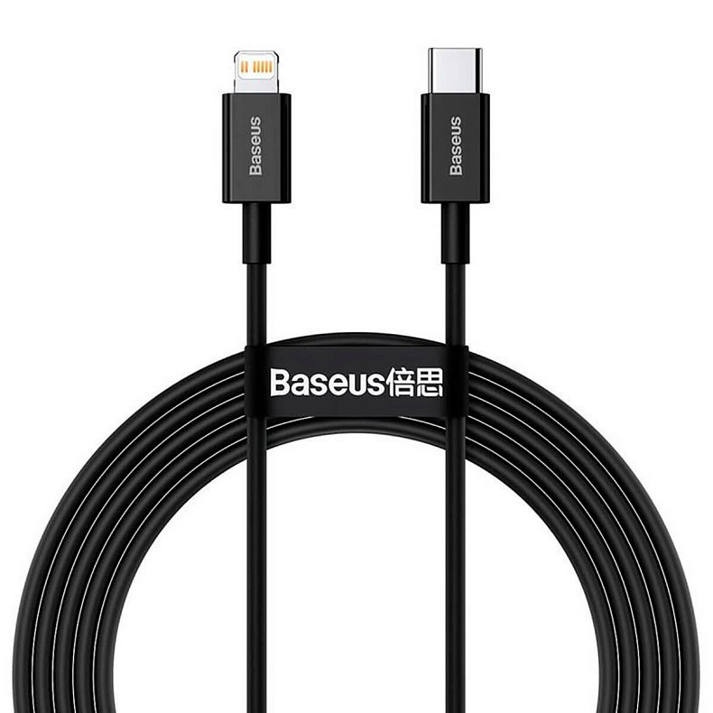 Кабель Baseus Superior Series Type-C to IP PD 20W 2m Black