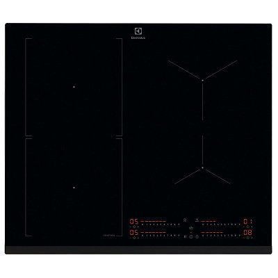 Варочная поверхность Electrolux индукционная, 60см, расширенная зона, датчик кипения, Hob2Hood, черный