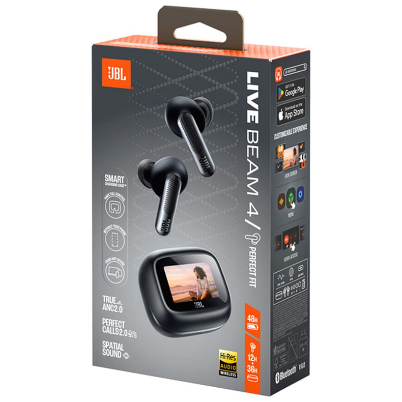 Наушники TWS JBL Live Beam 4 Black (JBLLIVEBEAM4BLK)