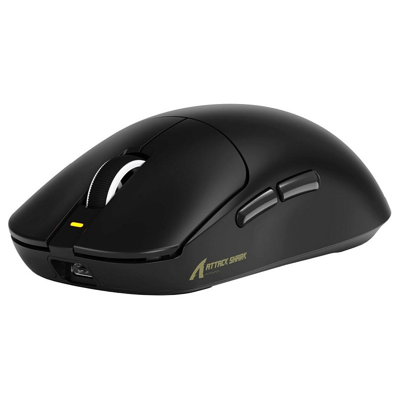 Мышка Attack Shark X8 SE, Wireless/Bluetooth, 25000dpi. (PAW3311), 6кн., Black