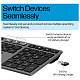 Клавіатура HP 720 Multi-Device Rechargeable, 109key, WL/BT, EN/UK, чорний