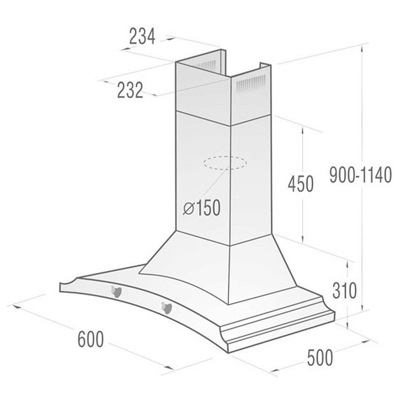 Витяжка купольна Gorenje DK 63 MCLI