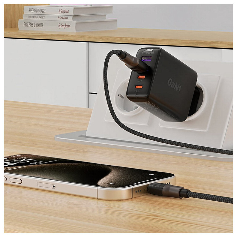 Кабель USB 2.0 USB-A to USB-C, 1,2 м, 3.0A, silicone braid C10-04 Acefast