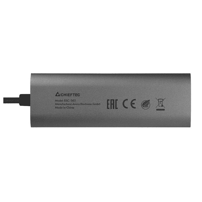 Док-станция USB3.2 Type-C --> HDMI/USB 3.2x2/USB-C/PD 80W 5-in-1 DSC-502 CHIEFTEC