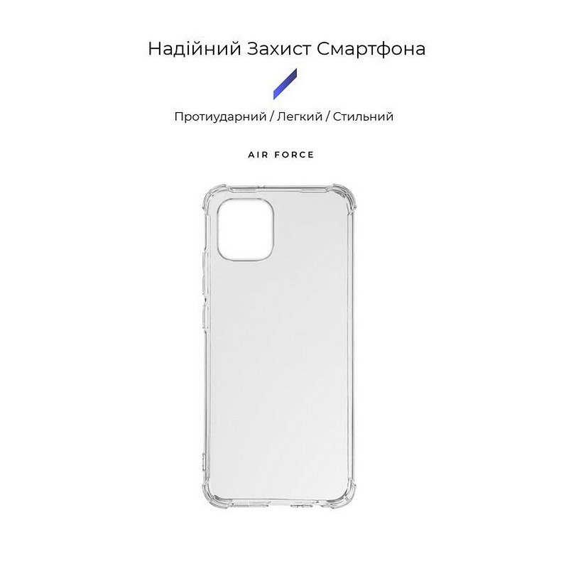 Чохол-накладка Armorstandart Air Force для Samsung Galaxy A03 SM-A035 Camera cover Transparent (ARM6