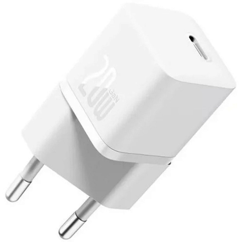 Мережевий зарядний пристрій Baseus  GaN5S Fast Charger 1C 20W EU Moon White