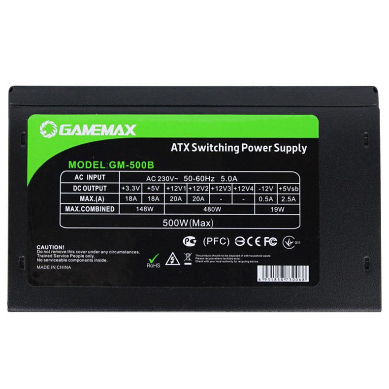 Блок питания GameMax GM-500B 500W