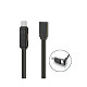 Кабель Remax RC-070th Gplex Lightning/microUSB/Type-C, 1м Dark Grey (6954851267225)