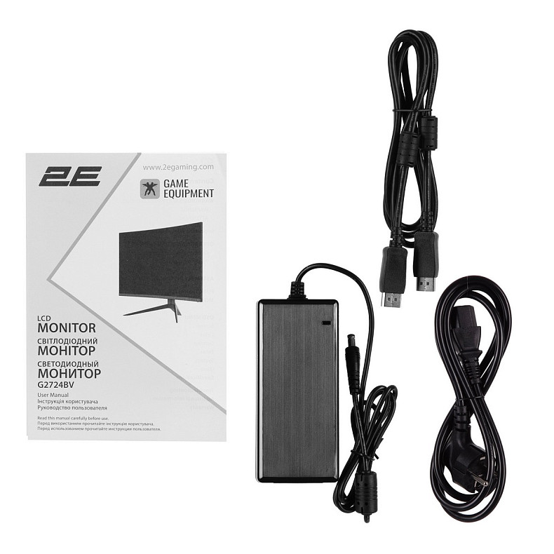 Монітор 2E GAMING 27" G2724BV HDMI, DP, VA, 2560x1440, 165Hz, 1ms, CURVED, FreeSync