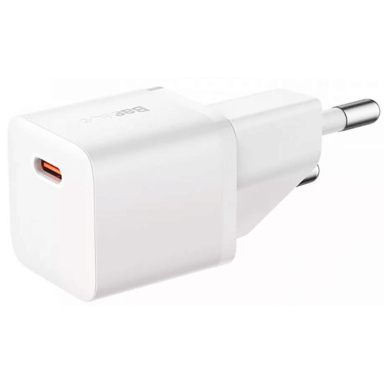 Мережевий зарядний пристрій Baseus  GaN5S Fast Charger 1C 20W EU Moon White