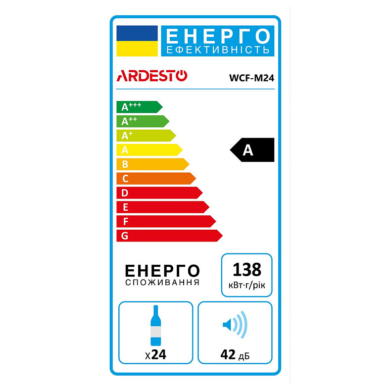 Холодильник для вина Ardesto WCF-M24