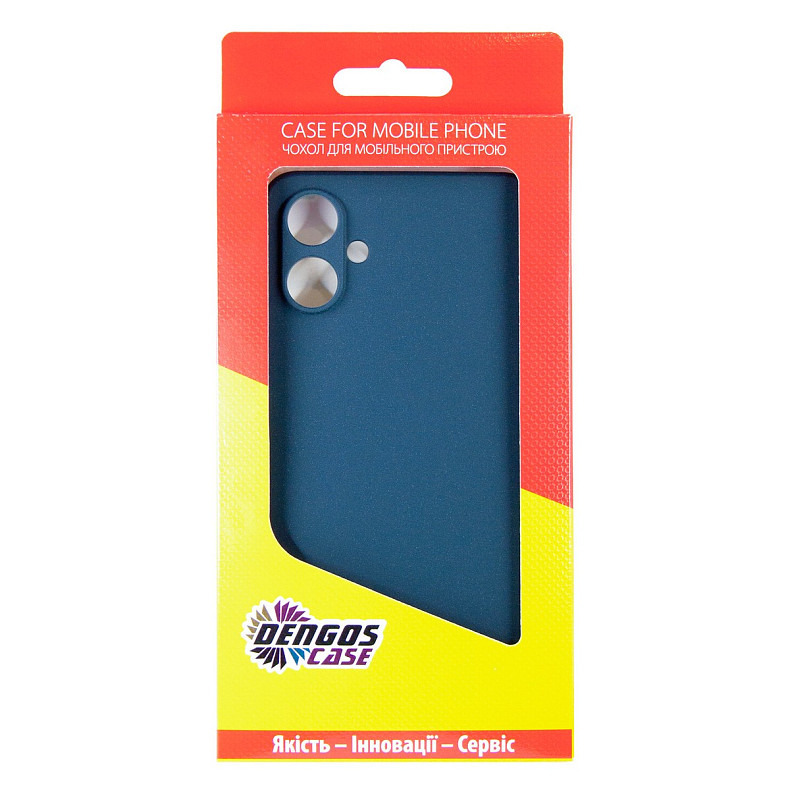 Чохол-накладка Dengos Samsung Galaxy A06 SM-A065 Blue (DG-KM-114) + захисне скло