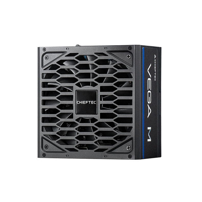 Блок питания CHIEFTEC Vega M (850W), >90%, 80+ Gold, 135мм FDB, 1xMB 24pin(20+4), 2xCPU 8pin(4+4),