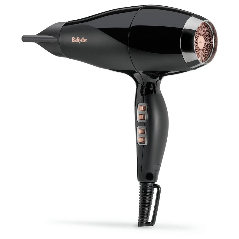 Фен Babyliss Air Power Pro, 2300Вт, 3 режими, дифузор, іоніз-я, хол. обдув, кераміка, чорно-рожевий