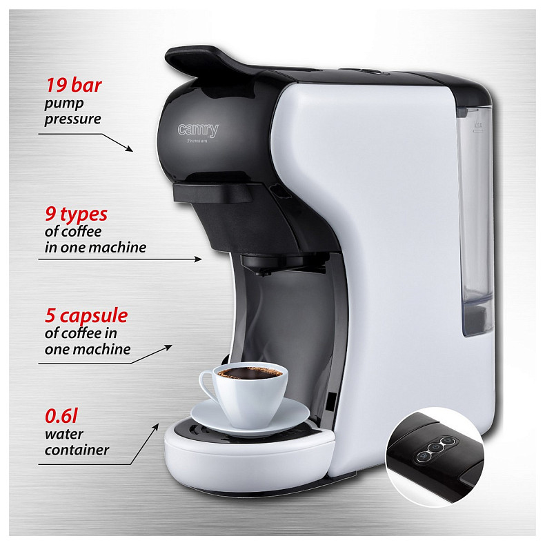 Кофеварка Camry CR 4414 White