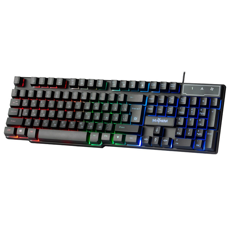 Клавіатура ігрова Defender Mayhem GK-360DL UA RGB,19 Anti-Ghost