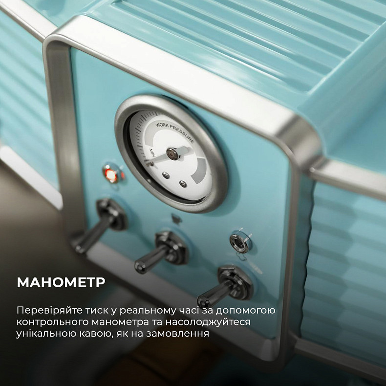 Кофеварка рожковая CECOTEC Power Espresso 20 Tradizionale Light Blue