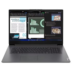 Ноутбук Lenovo V17-G4 17.3" FHD IPS AG, Intel i3-1315U, 16GB, F512GB, UMA, DOS, сірий (83A2001SRA)