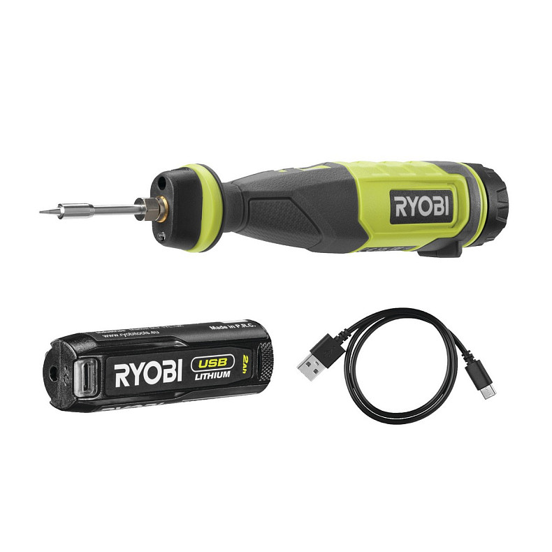 Паяльник аккумуляторный Ryobi USB Lithium RSI4-120G